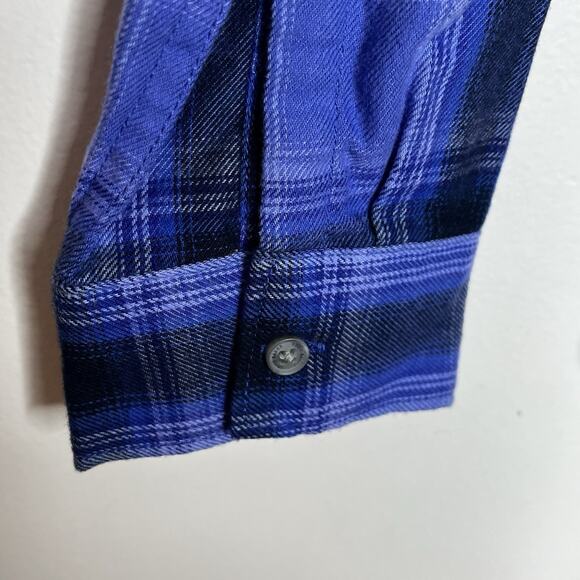 Eddie Bauer Firelight Flannel Shirt Purple Womens Size Small Tencel Outdoor - Picture 4 of 8